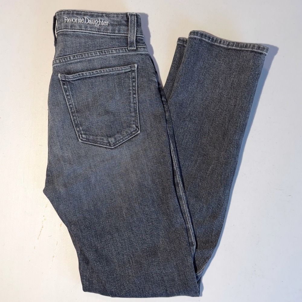 Favorite Daughter Seattle‎ Grey The Erin High Rise Straight Leg Jeans Size 24